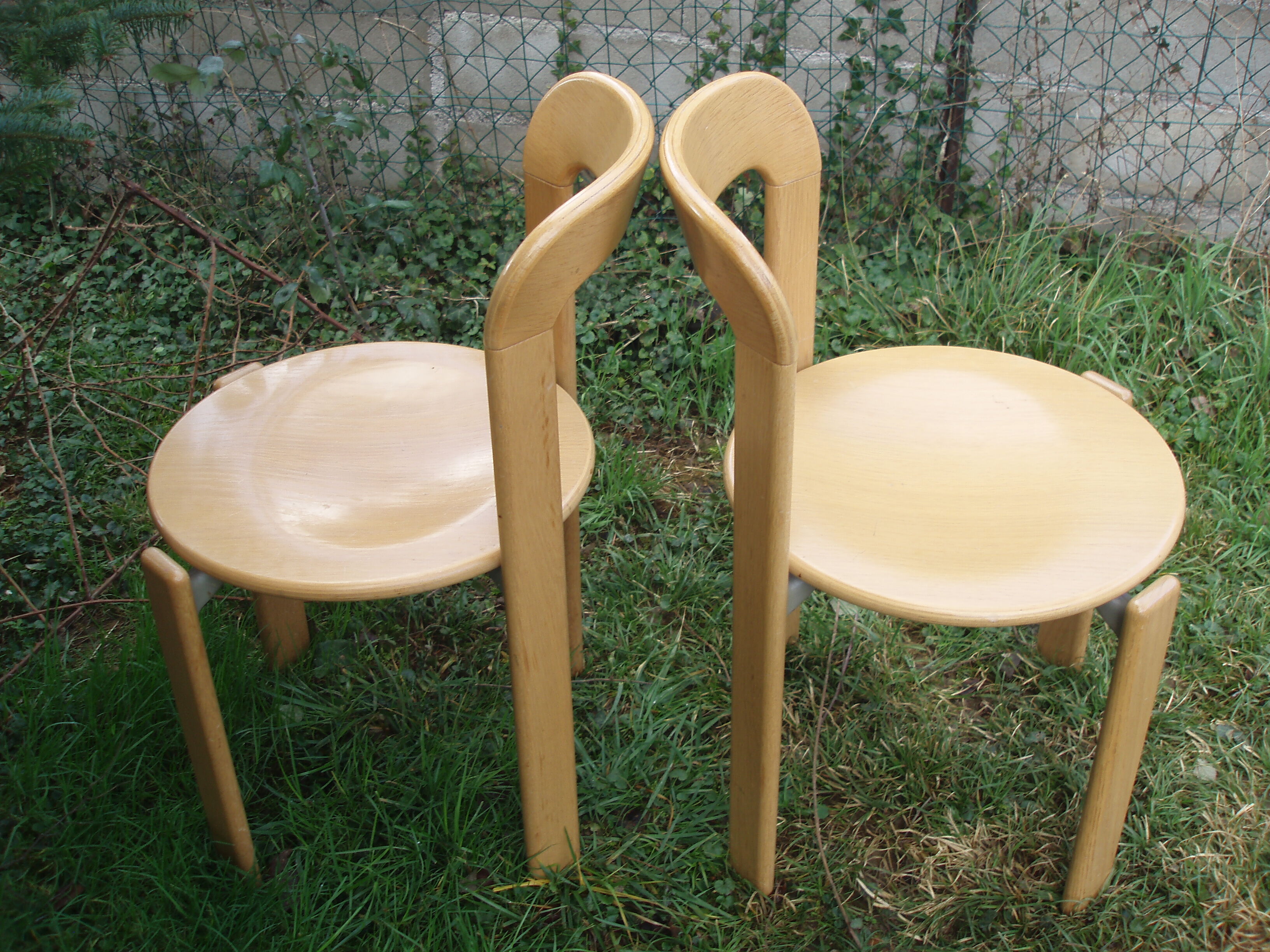 Pair of chairs by Swiss designer Bruno Rey