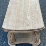 Art Deco coffee table in renovated solid oak wood