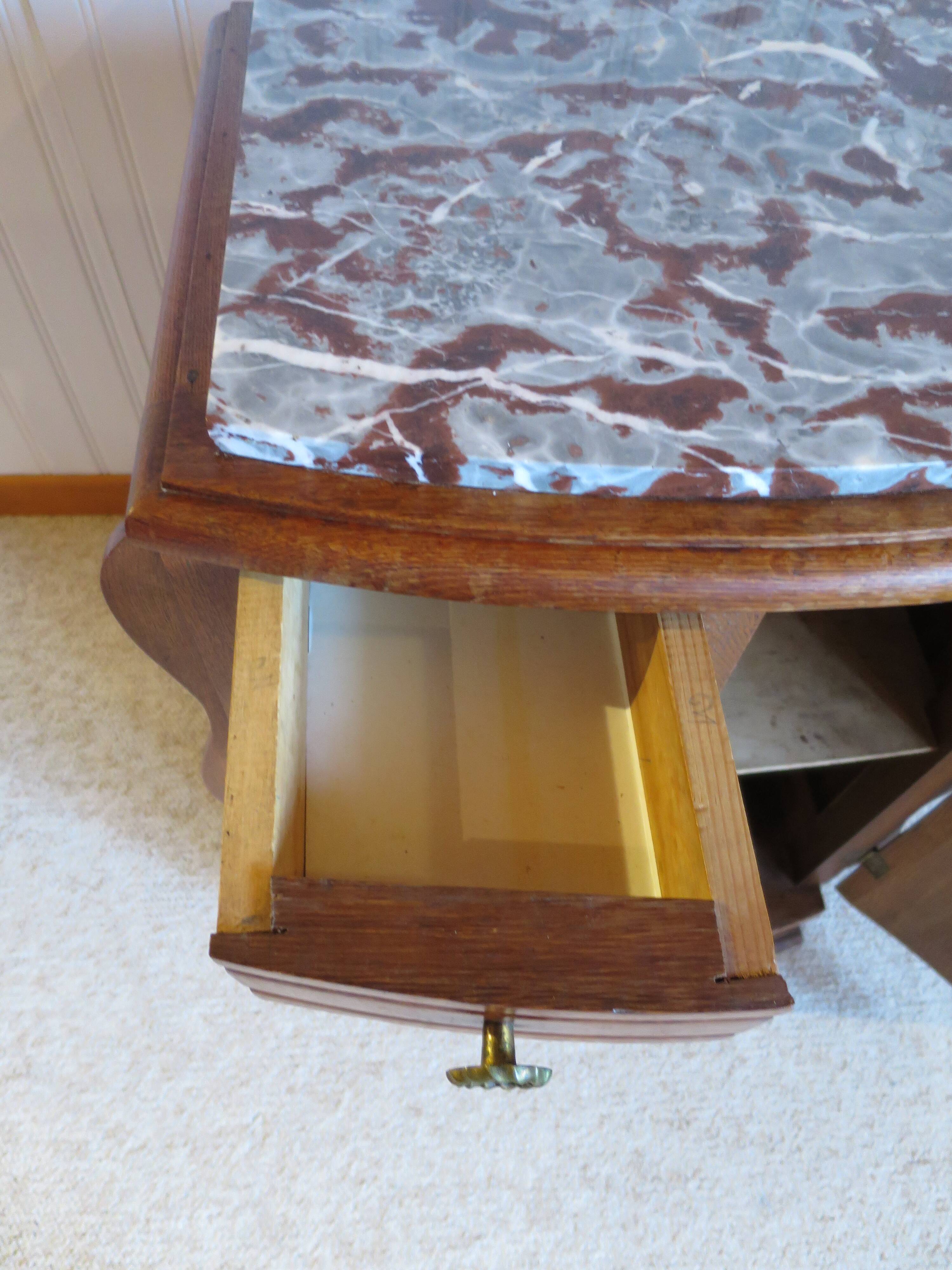 Bedside table - occasional furniture - Art Deco - 1 door - 1930s