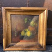 Still life with three apples, oil on canvas, 1940