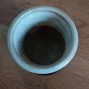 Handcrafted stoneware vase signed Eric Pepin