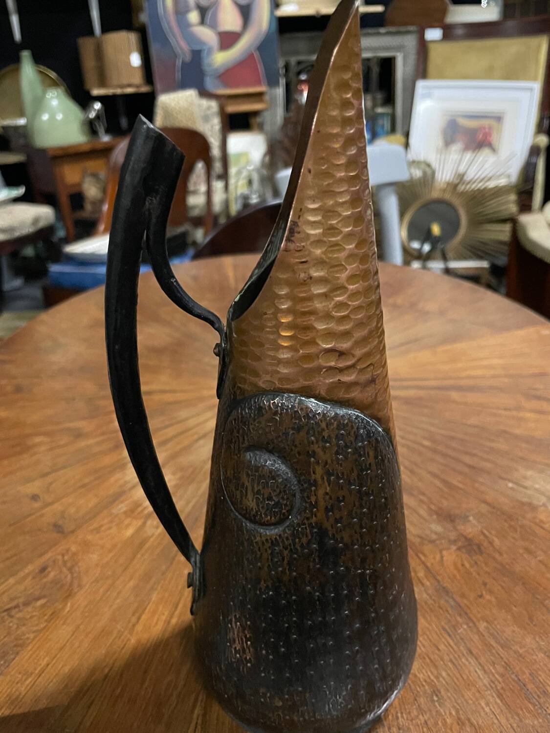 Pichet cuivre & bois