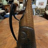 Copper & wood pitcher