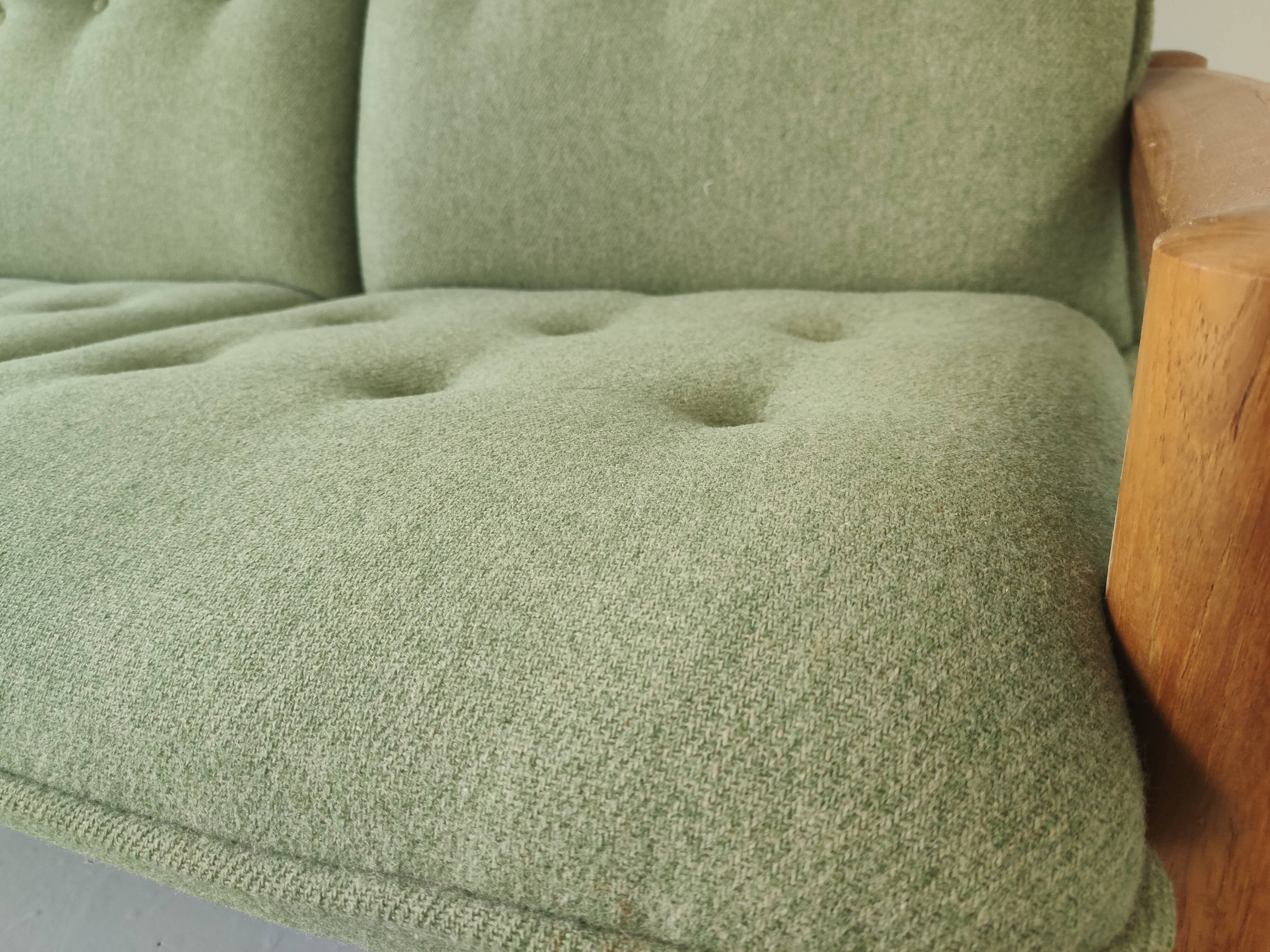 Danish sofa set 2-seater and 3-seater teak by Domino Møbler