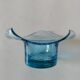 Open-edged bubble glass bowl