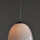 Mid-Century Modern Pendant Light in Chrome and Steel with Opal Glass, Czech, 1960s
