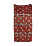 Dotty vintage moroccan boujad rug original pink pastel toned berber