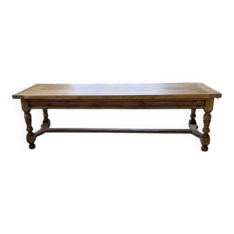 Table de ferme drapière chêne massif 2m5 XL