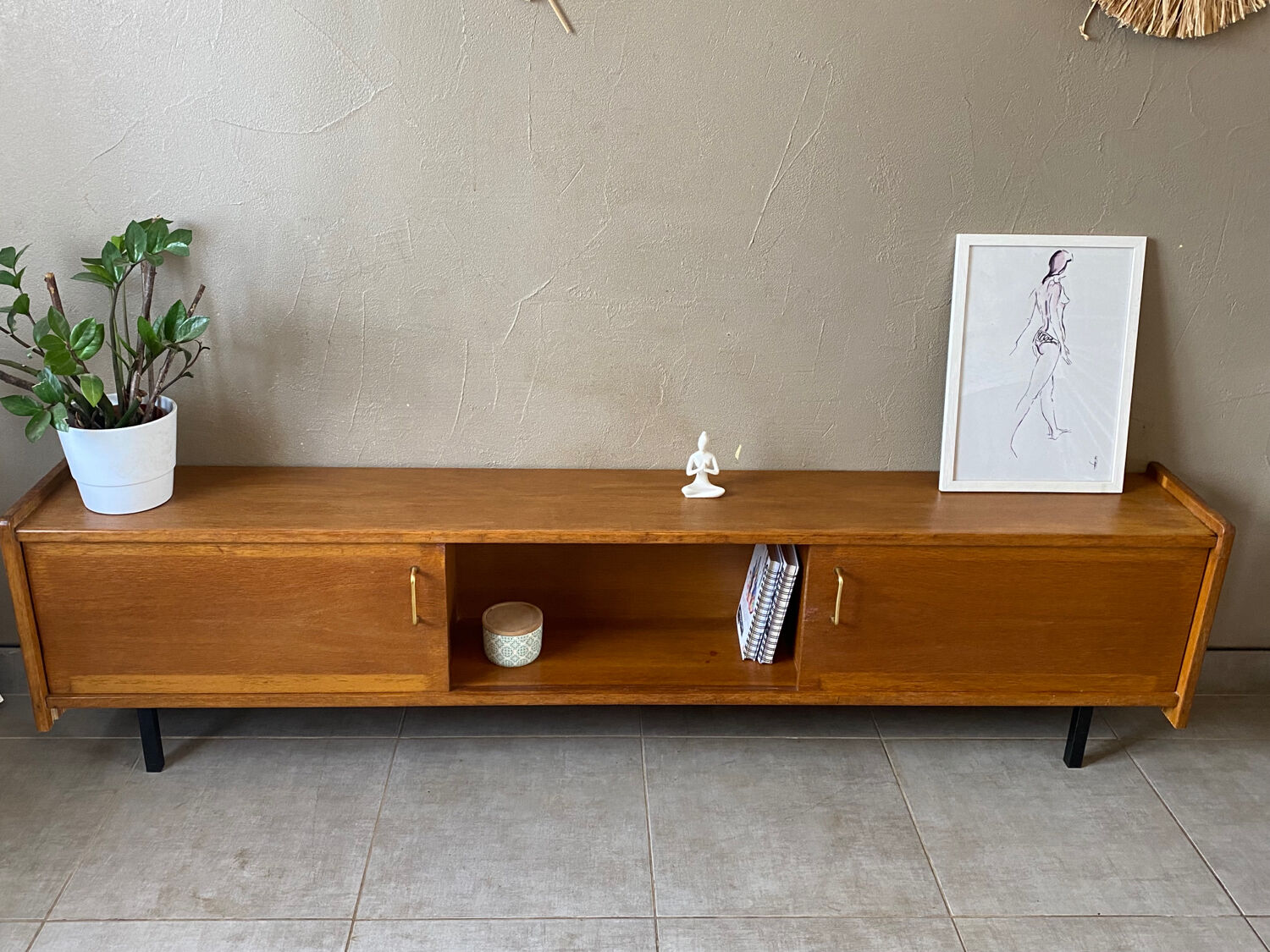 Vintage wooden row from the 50s-60s
