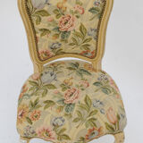 Louis XV-style flower tapestry chair