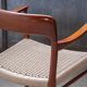 2x Niels Otto Møller Chair Model 56 in Teak, 1960s Denmark