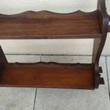 Antique vintage wooden wall shelf