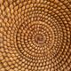 Woven straw basket