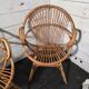 Pair of 1960s rattan armchairs