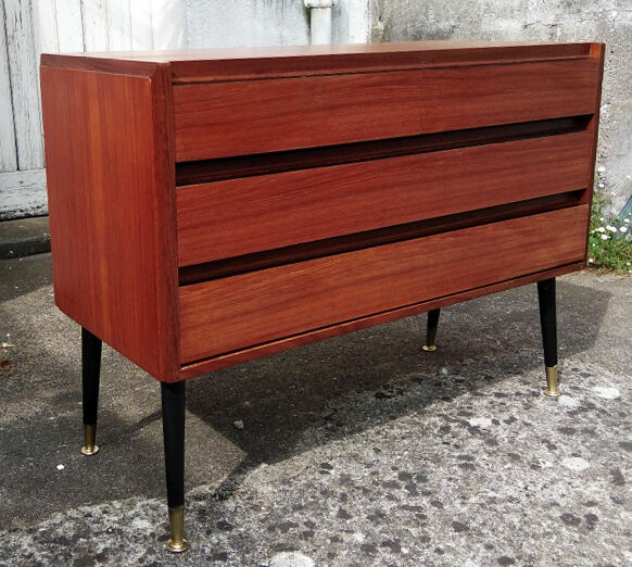 Commode en teck des années 1960