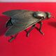 Fly ashtray golden metal