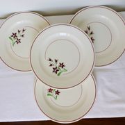 4 assiettes plates vintage de la manufacture des Salins 210663