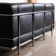 Cassina LC2 three seater sofa by Charlotte Perriand and Le Corbusier, 1980s
