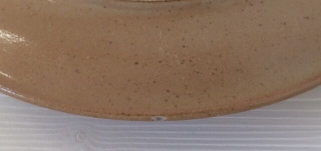 Lot of 4 plates cap sandstone from Brenne France vintage 70s