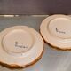 Pair of Talavera earthenware plates with floral decoration