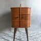 Mid Century sewing box, sewing table, side table, Danish Design, Vintage 60's