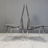 Vintage dining chairs by Giancarlo Vegni for Fasem, set of 8, 1980s