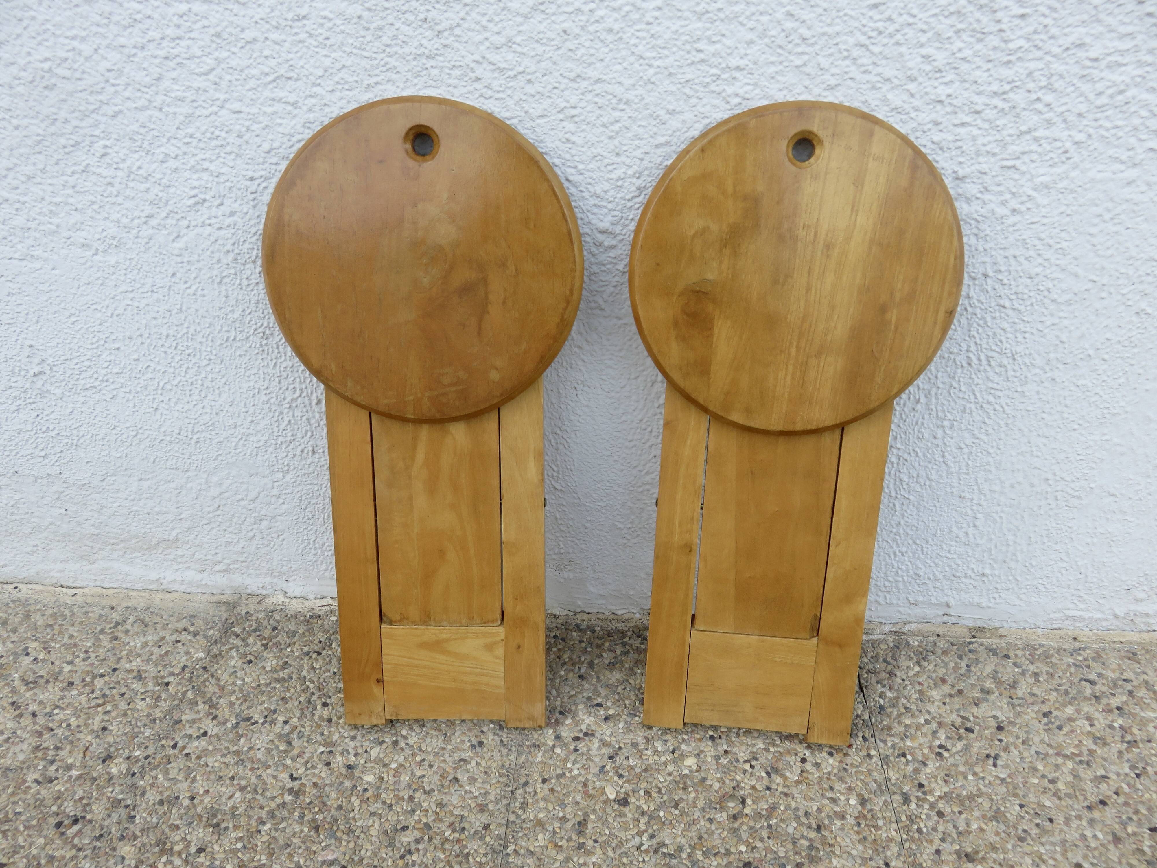 Paire de tabourets pliants attribué à Roger Tallon, 1980