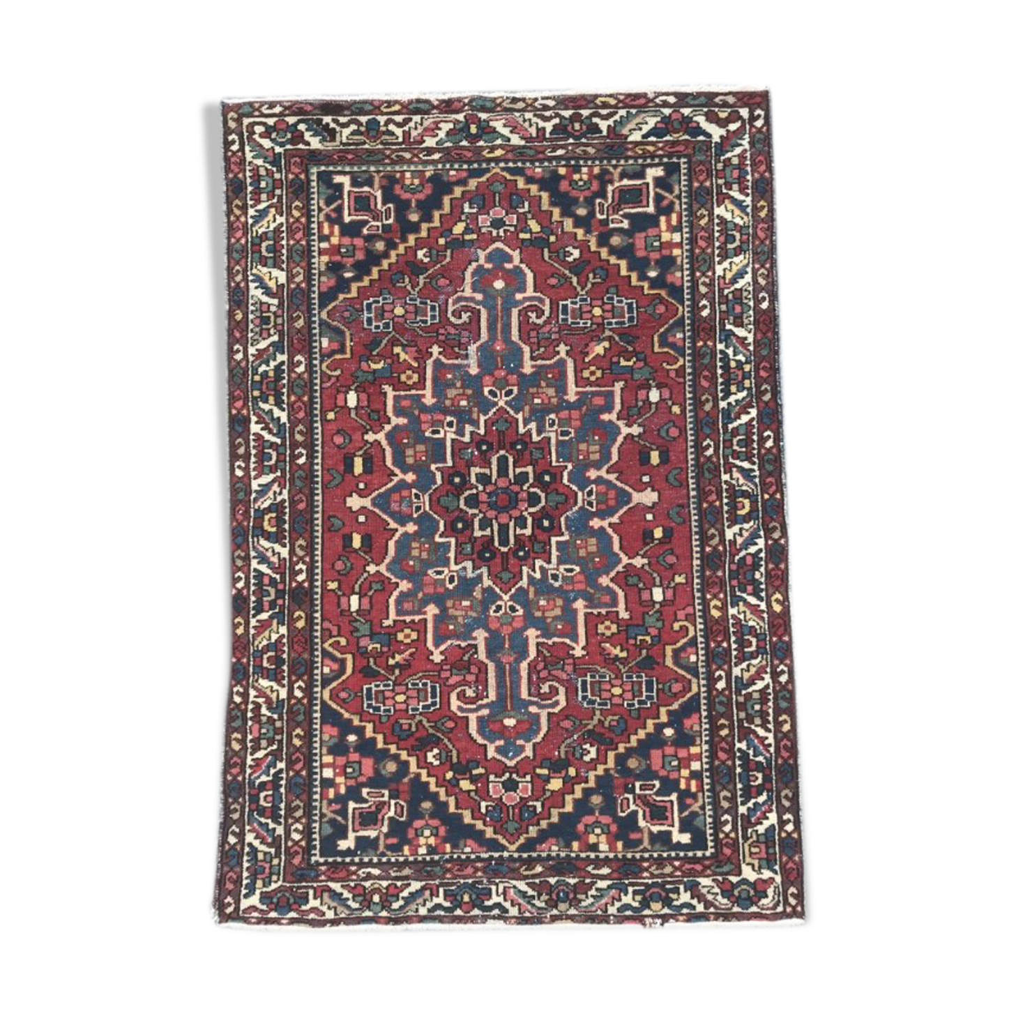 Carpet old Persian Bakhtiar 137 X 202 CM