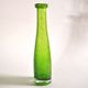 Vintage green bubble glass bottle vase - Biot glassware? – soliflore H27cm