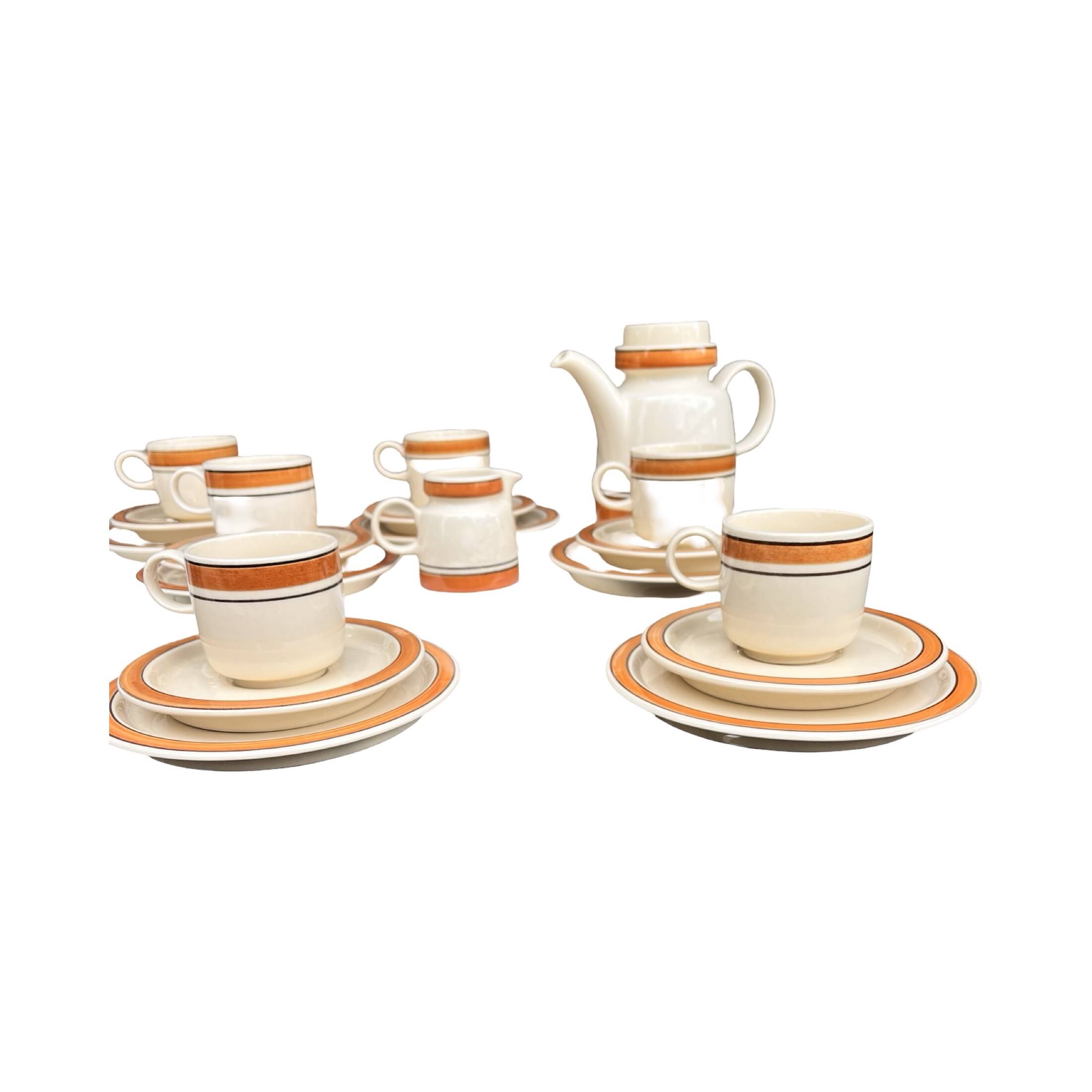 Melitta coffee set for 6 people, Germany, 1970s.
