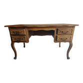 Bureau ancien en bois avec 4 tiroirs