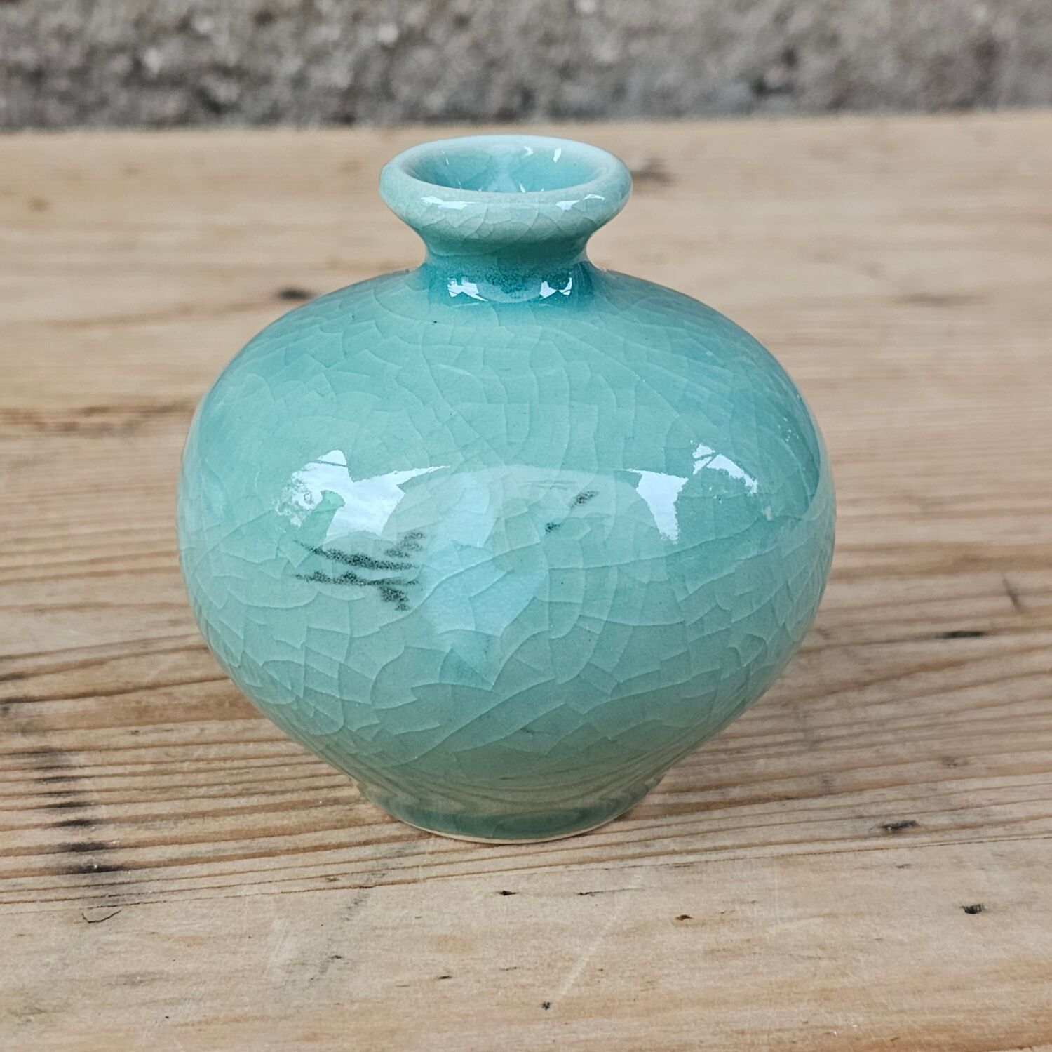 Celadon ceramic vase from Japan