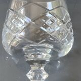 Lot of 6 x Cognac/Brandy glasses. Cut Bohemian crystal. Boho chic.