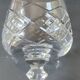 Lot of 6 x Cognac/Brandy glasses. Cut Bohemian crystal. Boho chic.