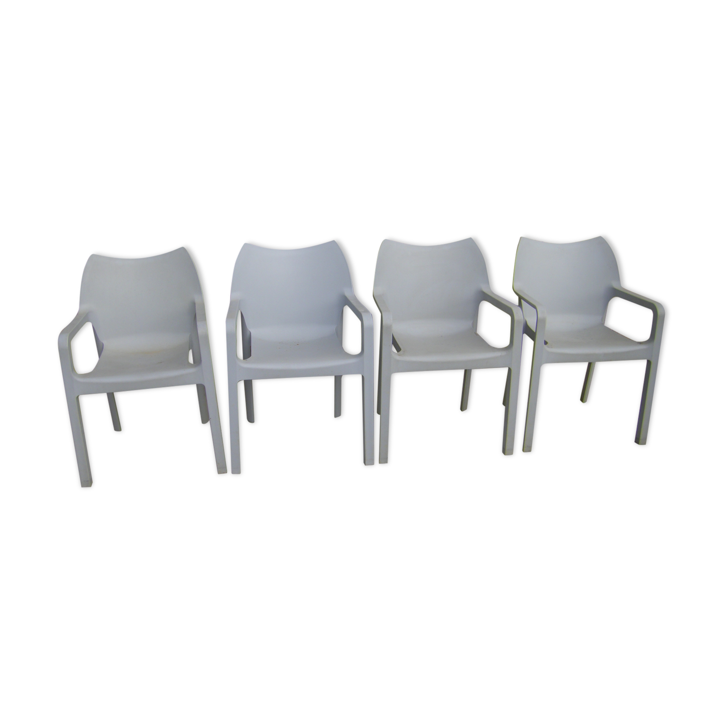 Series of four Siesta brand chairs