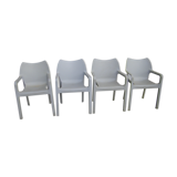 Series of four Siesta brand chairs