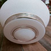 Lustre, plafonnier en verre givré