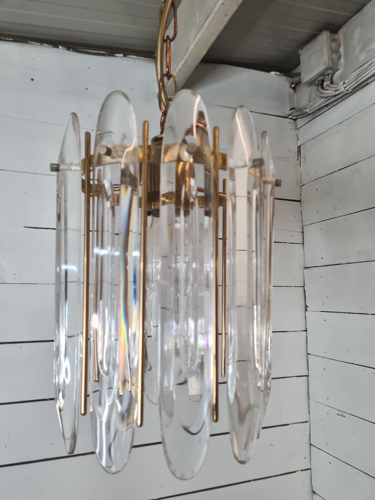 Chandeliers Murano Crystal ceiling lamps from the 70