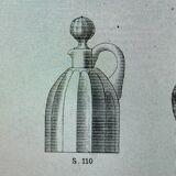 Blown and cut corked pitcher Baccarat
