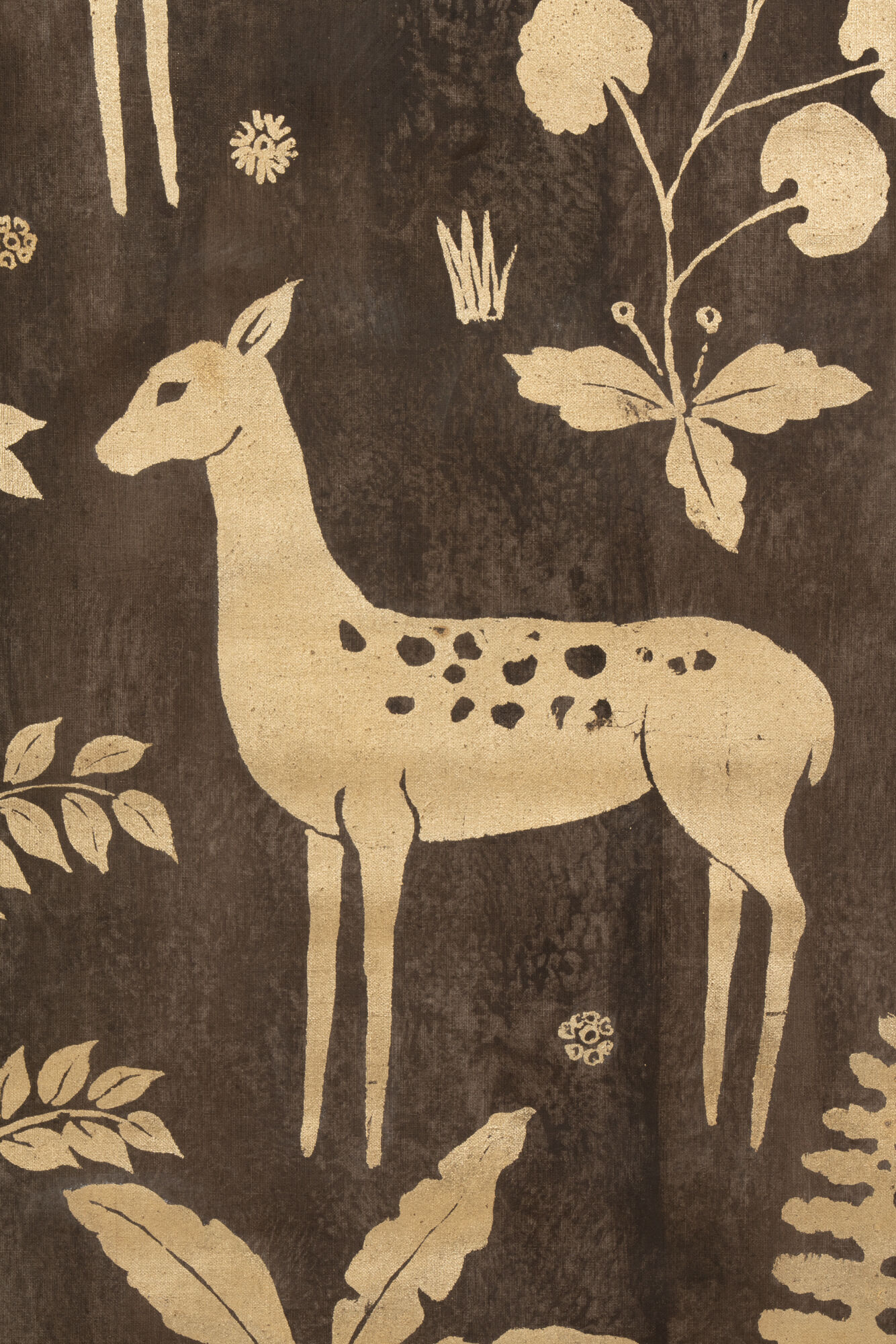 Toile peinte, Biches, Travail contemporain
