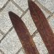 Vintage wooden skis pair L=194cm