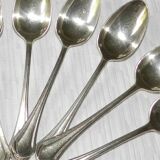 Set of 12 CHRISTOFLE silver-plated metal teaspoons