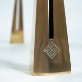 Peter Ghyczy square coffeetable brass glass table, the netherlands