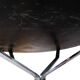 Table basse ronde avec plateau en ardoise et structure en métal par Sigurd Ressell Falcon