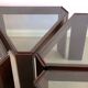 Lot of low tables Porada Arredi 6 modular pieces in wengé wood
