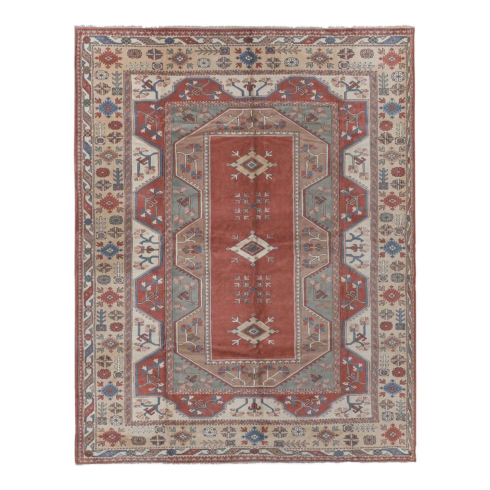 Vintage Turkish rug handmade 308x392 cm