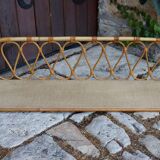 Rattan wall shelf