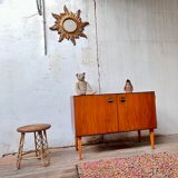 Scandinavian tv stand sideboard in teak 1960 vintage