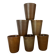 Set of 6 stoneware tumblers from Digoin.