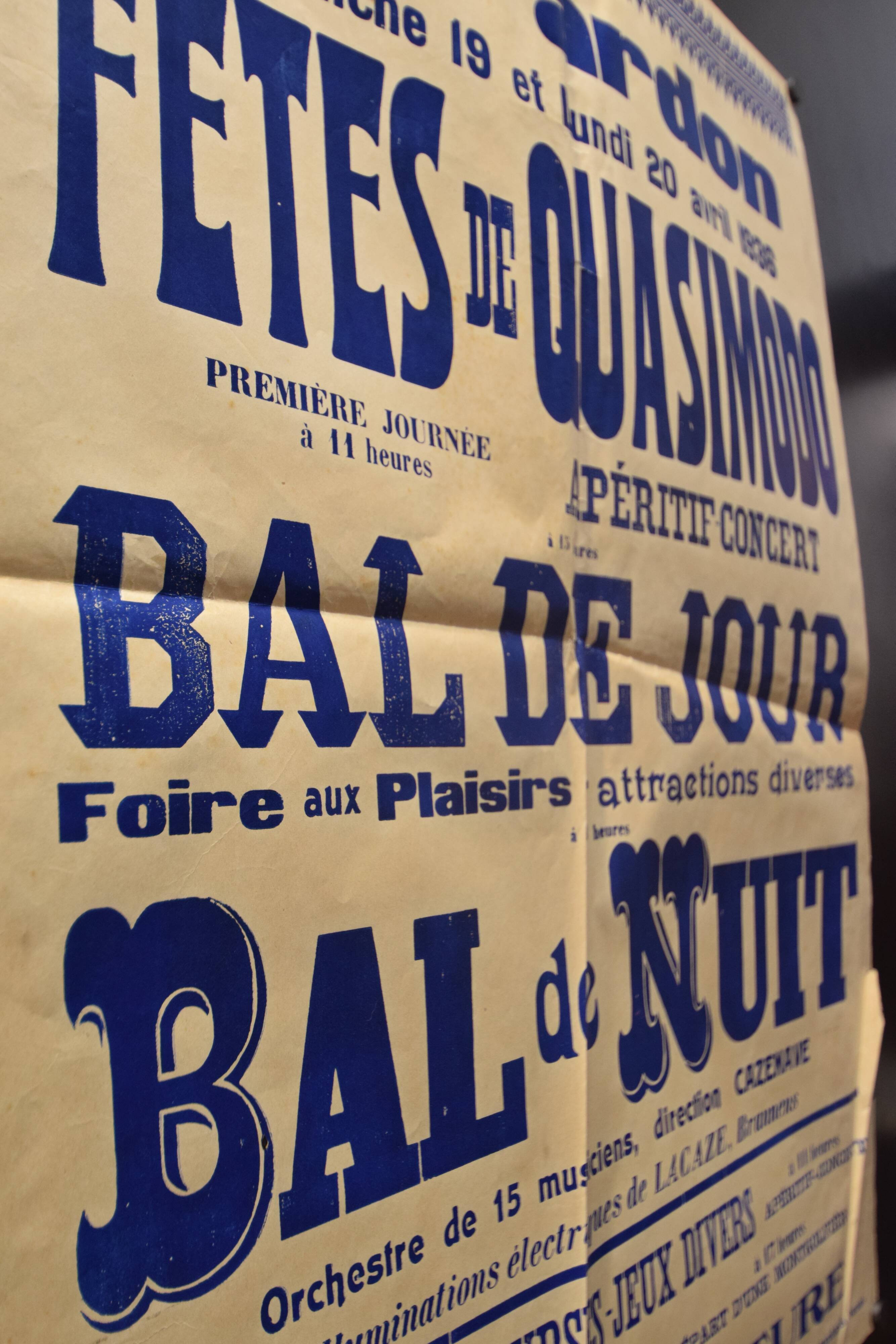 Poster "Feasts of Quasimodo" - Saint-Pardon - 1936